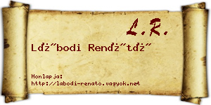 Lábodi Renátó névjegykártya