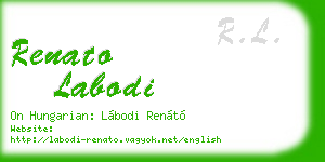 renato labodi business card